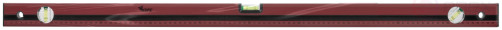 Optima level, 3 eyes, red body, milled working face, 1000 mm scale