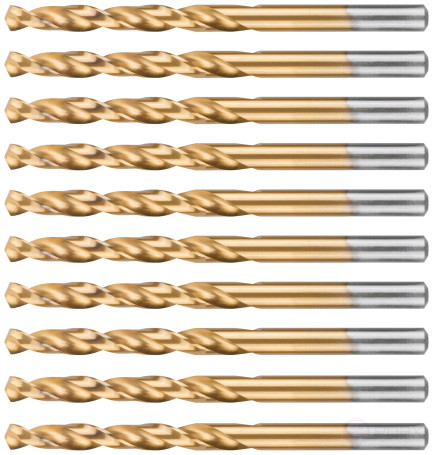Сверло по металлу Cutop Profi с титановым покрытием, 6х93 мм (10 шт)