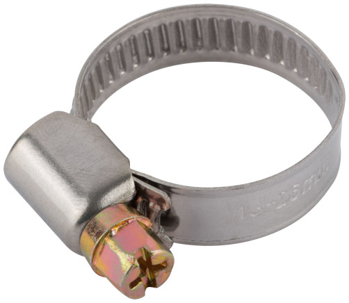 Crimp clamp (stainless steel with welding) 13-26 mm