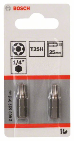 Bit attachment T25H Security-Torx® Extra Hart T25H, 25 mm