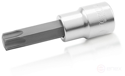 Головка торцевая с вставкой TORX 1/2" T27 L=80 мм TOPTUL BCXA1627