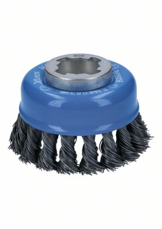 Cup brush with bundles of steel wire X-LOCK 75 75 mm, 0.5 mm, X-LOCK