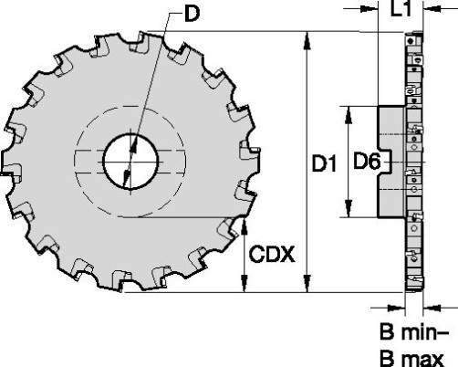 Milling cutter 250Y18NK90SP10N16K