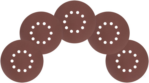 Круги шлифовальные с отверстиями (липучка), алюминий-оксидные, 225 мм, 5 шт. Р 320