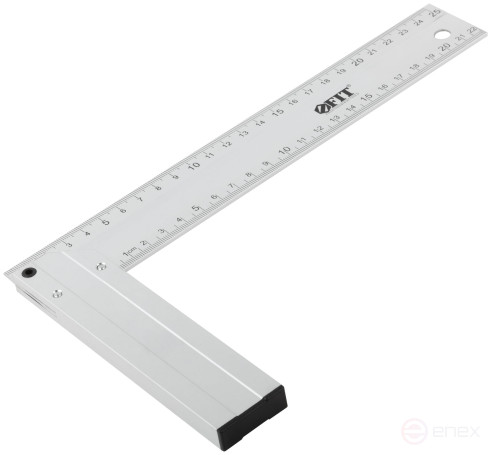 Угольник столярный литой алюминиевый Профи 250 мм