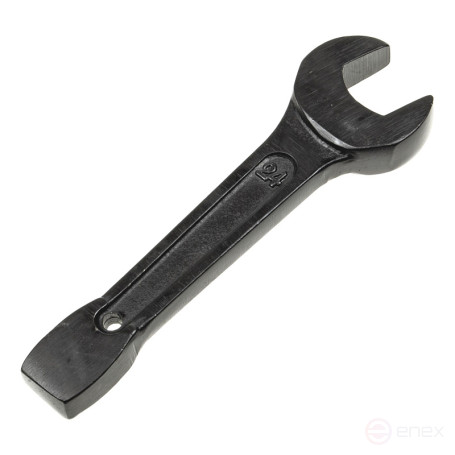 Ключ рожковый 24мм ER-33024 ударный односторонний (L-168мм) ЭВРИКА /1/50