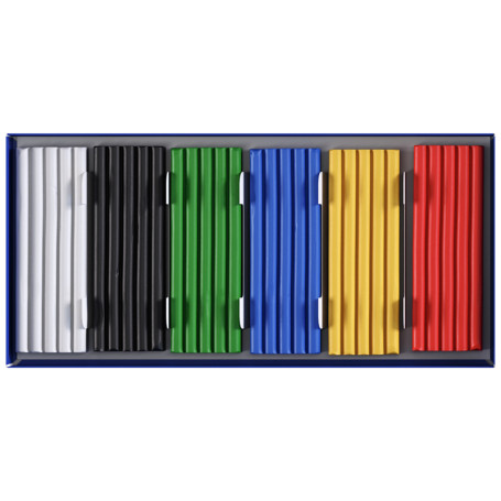 Plasticine Gamma "Classic", 06 colors, 120g, with stack, cardboard. packaging