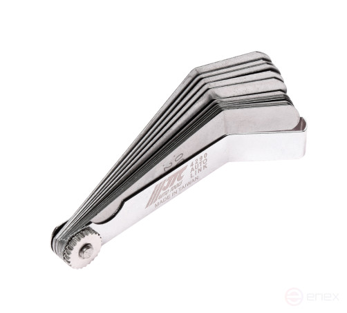 Набор щупов 0.203-0.66мм (0.008"-0.026") изогнутых для установки зазора 12шт. JTC