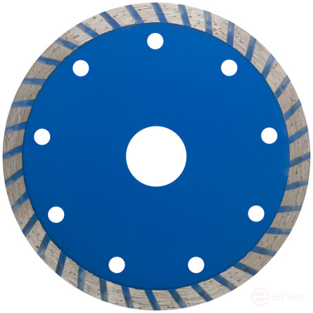 Диск отрезной алмазный "турбо" (сухая и влажная резка) 115 х 1,9 х 7 х 22,2 мм