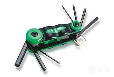 Набор шестигранников 2-8 мм, складные, 7 предметов TOPTUL