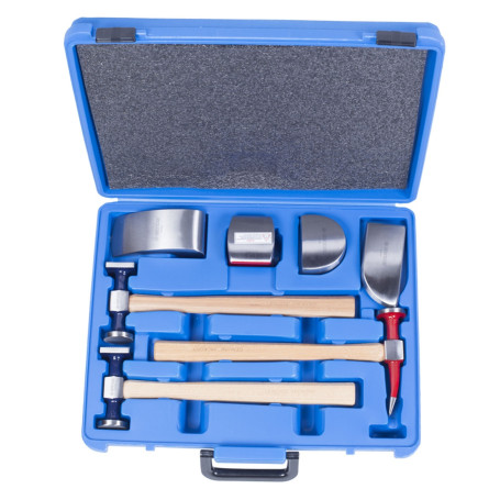 Set of straightening hammers and supports, 7 pieces KING TONY 9CF-207