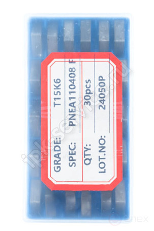 PNEA110408Т15К6(YT15)(Н10) Пластина пятигранная сменная ИПК