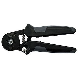 Automatic crimping tool for end sleeves with a cross section of 0.08-10 mm2