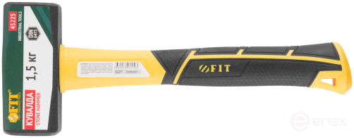 Forged sledgehammer, reinforced fiberglass handle Profi 1.5 kg, 45225