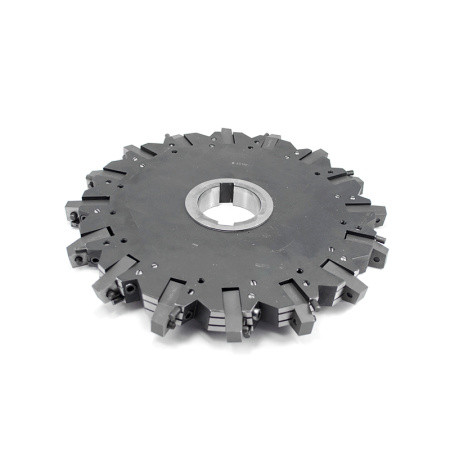Three-sided milling cutter 315 x 25 x 60 with mechanical fastening 4gr. pl. CN.. 160412 Z=16 (2x8) AS190-315.25.08.D60 "Russian Tool" (RI)