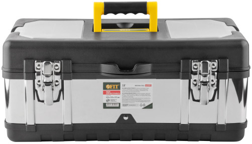 Plastic tool box 18" (450x250x195 mm) stainless steel locks and walls. steel