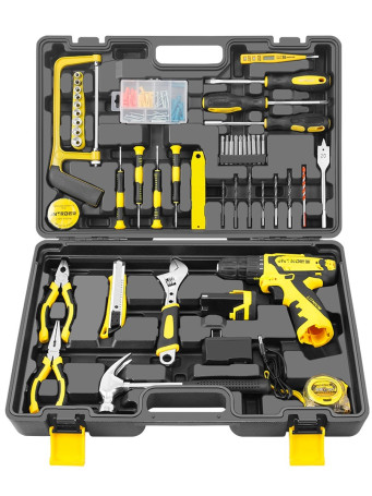 A set of tools with a GOODKING screwdriver in a case K51-20117, 117 accessories, 12V, 30Nm, 1.5 Ah, s/y