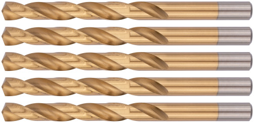 Сверла HSS по металлу, титановое покрытие 10,0 мм (5 шт.)