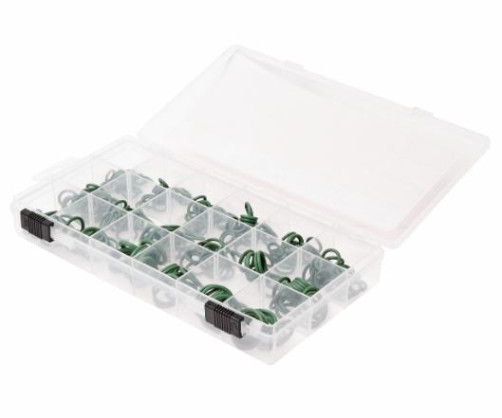 Set of sealing rings for air conditioning systems with R-12/R-134 270pcs with refrigerants box JTC