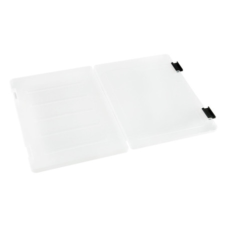 Document folder STAMM A4, 230*305*23mm, plastic, transparent, black latches
