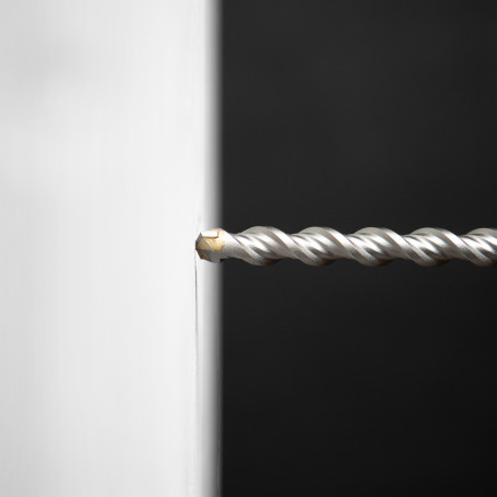 Concrete drill, double spiral, three dust-removing edges, 16 x 210 mm DENZEL