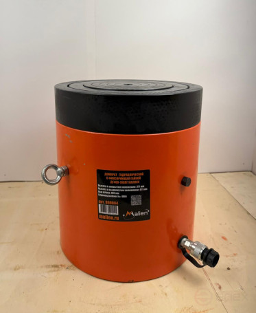 Hydraulic jack with locking nut DG400-100PG (spring return, g/n 400t, stroke of the rod 100mm, pick-up 371mm) MALIEN