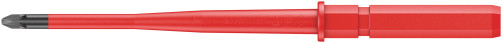 65 iS PZ Kraftform Kompakt VDE Replaceable phillips screwdriver with narrowed rod, PZ 1 x 154 mm