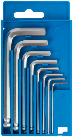 Ключи шестигранные HEX с шаром в коробочке 8 шт.( 1,5-8 мм )