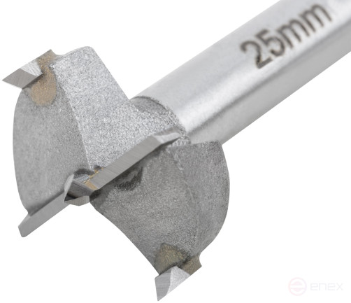 Forstner drill (milling cutter) with carbide inserts of 25 mm