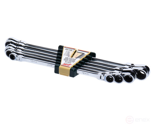 Набор ключей накидных трещоточных удлиненных JTC