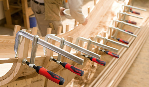 GZ30-2K All-metal clamp 300/140, force: 6 kN, with 2-component handle