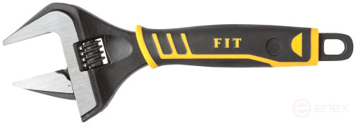 Adjustable "Style" wrench, narrow jaws, scale, extra magnification.gripper, rubberized. handle 250mm (50mm)