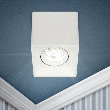 Светильник накладной ЭРА OL24-1 WH под лампу MR16 GU5.3 поворотный белый