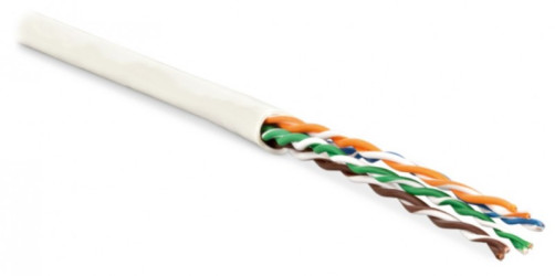 UUTP4-C5E-P24-IN-LSZH-WH-305 (305 m) Twisted pair cable, unshielded U/UTP, category 5e, 4 pairs (24 AWG), stranded (path), LSZH, NG(A)-HF, -20°C – +75°C, white