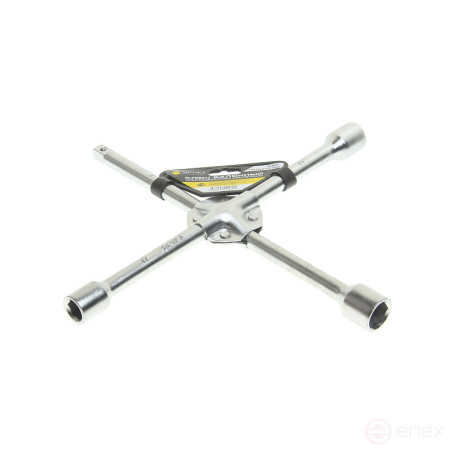 Ключ баллонный 17х19х21мм 1/2" ER-34411 крестообразный L=350мм усиленный ЭВРИКА 1/20