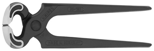 Pliers end. carpentry, cut: provol. cf. Ø 2 mm, 60 HRC / 23 mm, L-180 mm, black.