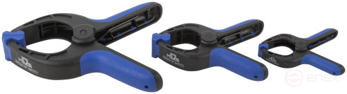 Set of quick-release nylon clamps 75x40 mm, 100x50 mm, 150x80 mm