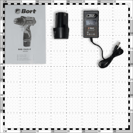 Cordless screwdriver drill BORT BAB-12x2Li-F (1x1.5 Ah)