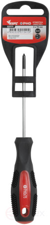 Screwdriver "Master", CrV steel, rubberized handle 3x75 mm PH0