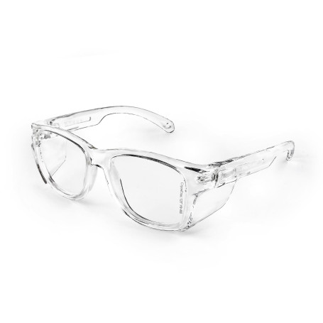 Safety glasses open O80 Zebra StrongGlass (2C-1.2 PC) frame O3 transparent grey, 30 pcs.