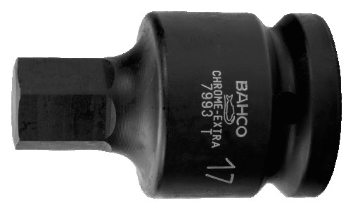 3/4" Impact end head for screws with 6-sided, 22 mm