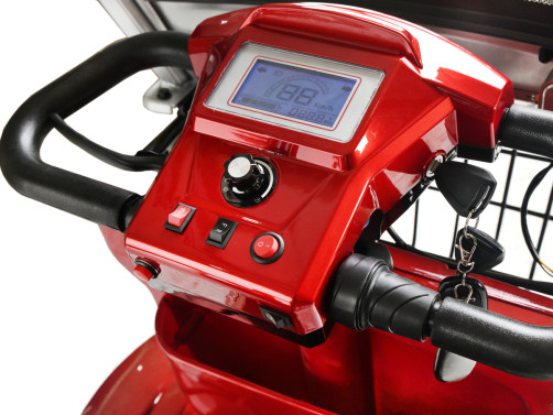 Электротрицикл Rutrike Gelbert Hara 48V/60V 600Вт, красный