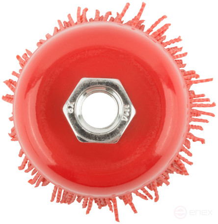 Корщетка-чашка нейлоновая, гайка М14, Профи 75 мм