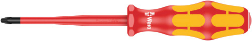 162 iSS PH VDE Screwdriver Phillips dielectric, with a tapered working end and a reduced diameter grip, PH 2 x 100 mm