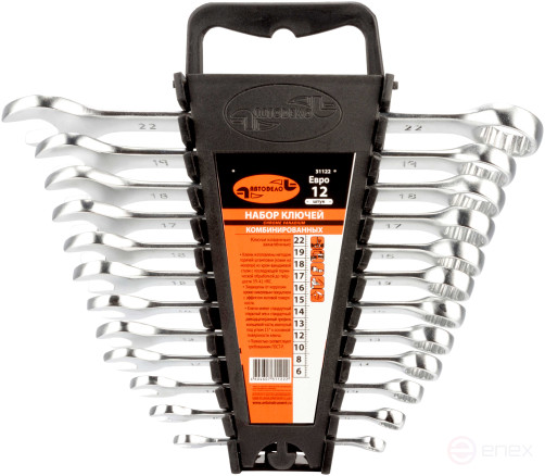 Набор комбинир.ключей АвтоDело 6шт.(холдер) 31060