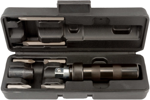 Impact-rotary screwdriver (black;6 nozzles;case) Avtodor (40006)
