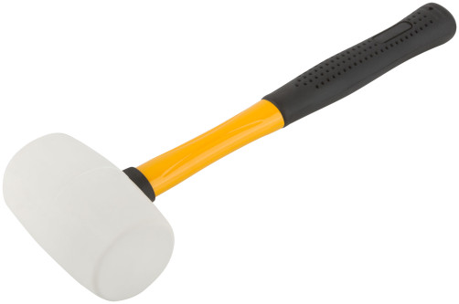 White rubber mallet, fiberglass handle 60 mm ( 450 gr)