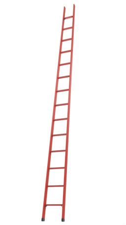 LSPD-5.0A single-section dielectric fiberglass ladder, abrasive coating of steps h=5000mm, step 14