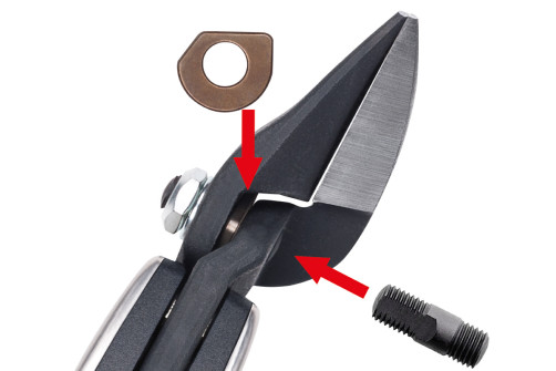 D39ASS Metal scissors, perfect, right, 230 mm, cut: 1.2mm, special high-quality steel, continuous straight and curved cut