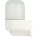 Светильник ЭРА НББ 01-60-003 для бани и сауны полиамид/стекло угловой IP65 E27 max 60Вт белый НПБ400